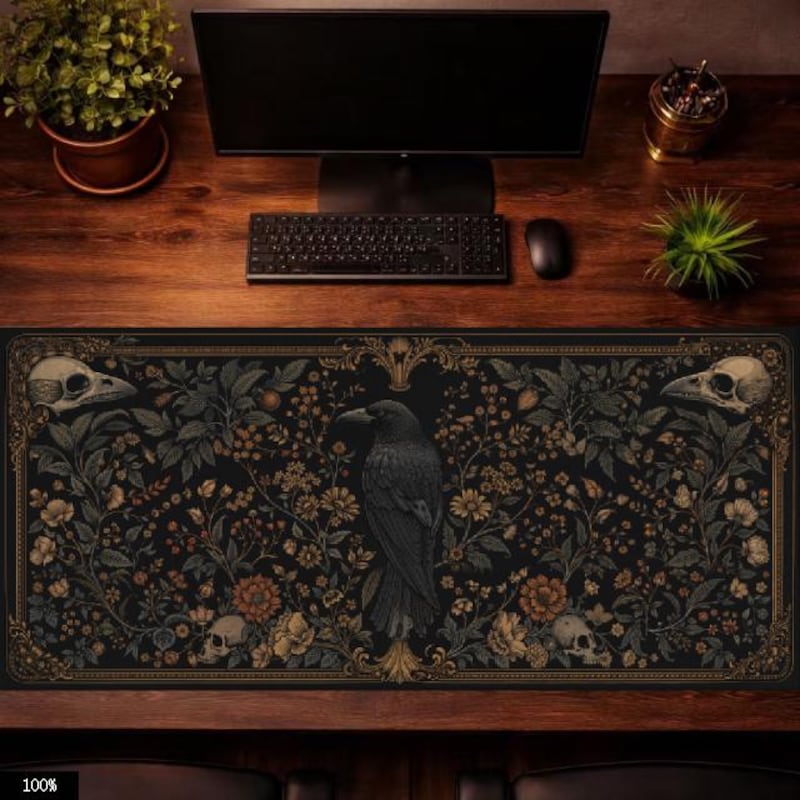 Dark Aesthetic Desk - Etsy