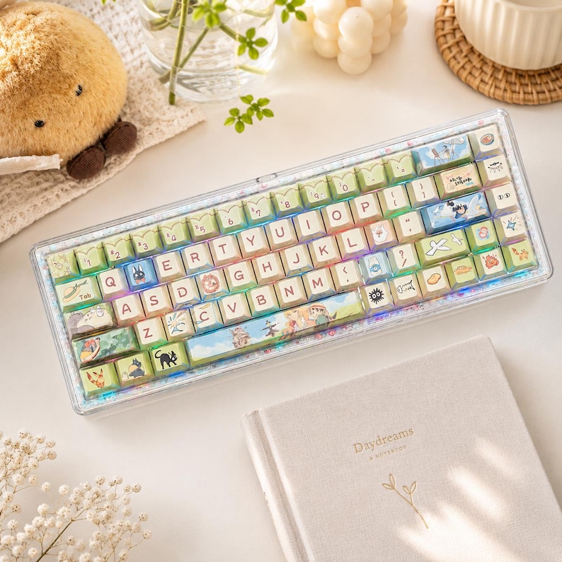 Ghibli Keycaps PBT Keycap Set Cute Anime Keycaps Full Keyboard Keycaps Custom Keyboard Caps image 12