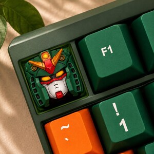 Gundam Artisan Keycap Resin Anime Keycap Custom ESC Keycap Handmade Gaming Keycap Unique Mecha Keyboard Keycap image 9