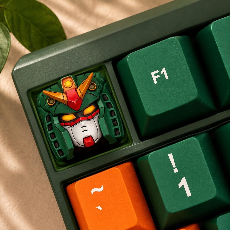 Gundam Artisan Keycap Resin Anime Keycap Custom ESC Keycap Handmade Gaming Keycap Unique Mecha Keyboard Keycap image 9