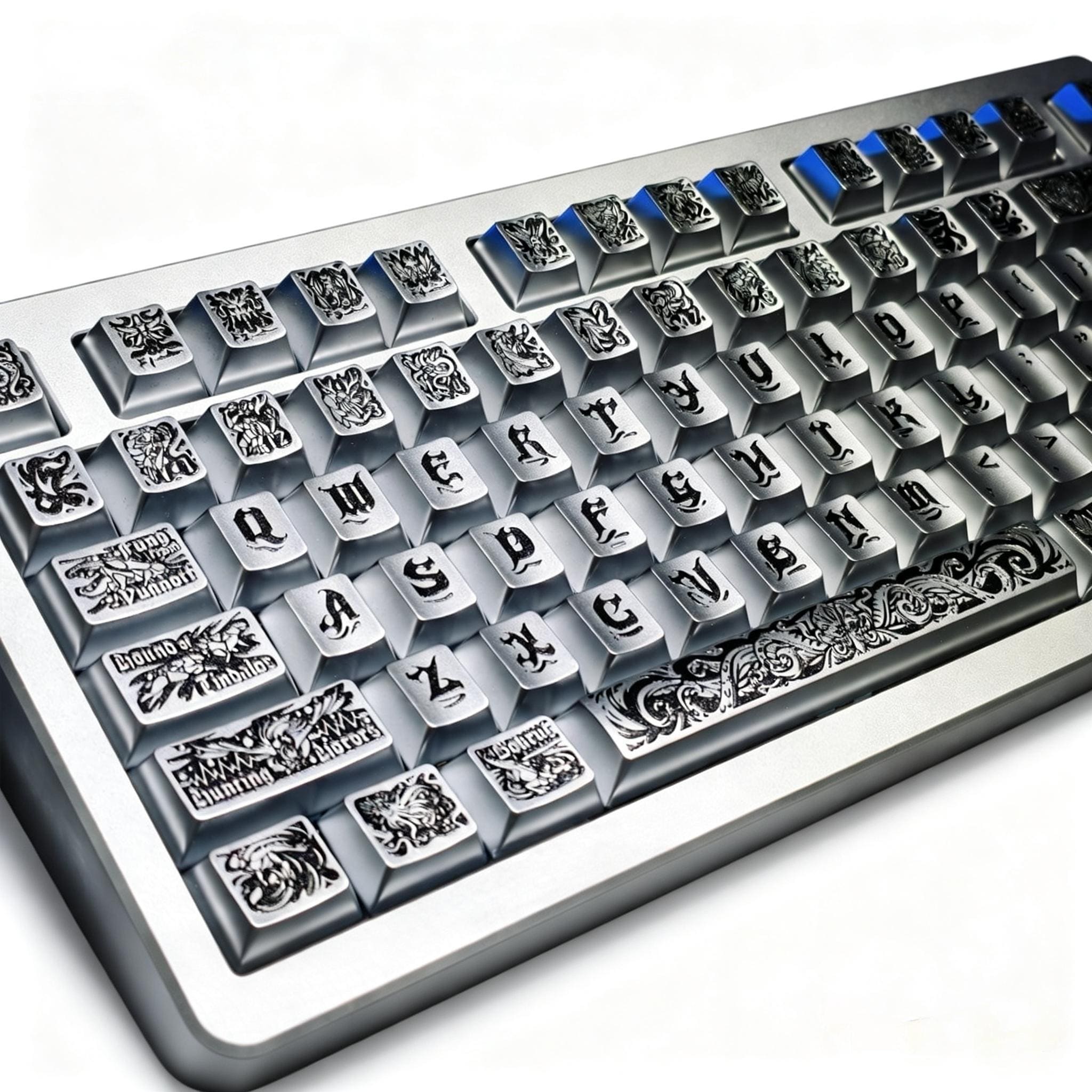 Goth Key Cap Set Cthulhu Old God Keycap Set Gothic PBT Full Keycap Set Retro Themed ...