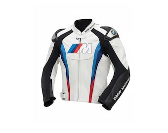 BMW Motorrad Leather Racing Jacket: Cowhide Motorcycle Riding Gear