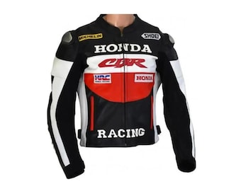 HONDA CBRレザーバイクジャケット:プロライダー、CE認証保護 HONDA CBRレザーバイクジャケット:プロライダー、CE認証保護