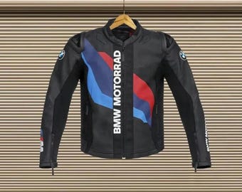 BMW Motorrad モーターサイクルレーシングレザージャケット 本物の牛革