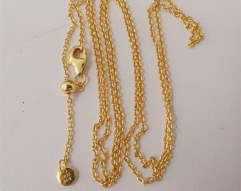 pandora golden curb chain necklace 60cm