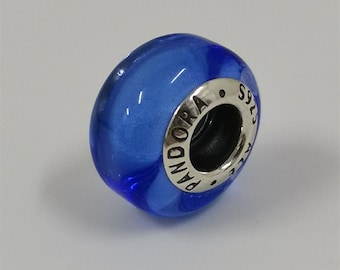 Pandora Niebieski Mini Murano Glass Charm