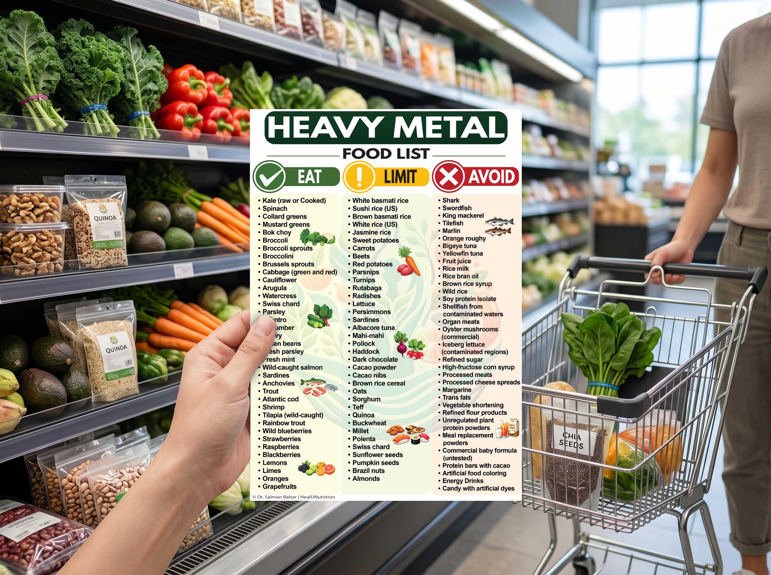 Heavy Metal Detox Food List, Eat Avoid Guide (PDF Download) - Etsy