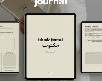 Printable Islamic Journal PDF | Quran Journal & Daily Reflection Planner