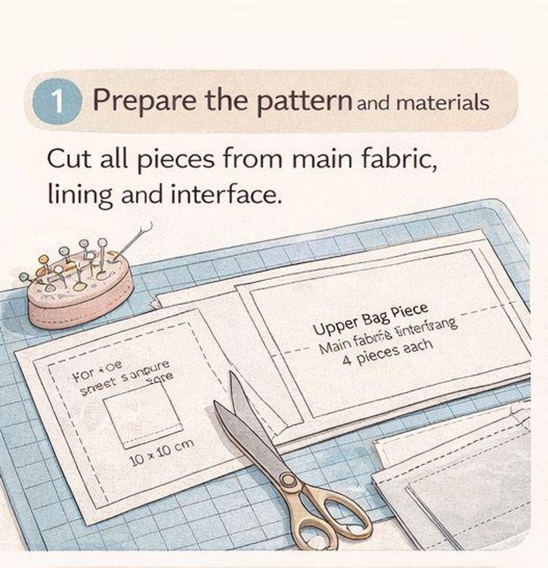Curved Hobo Bag PDF Sewing Pattern | Minimal Shoulder Bag - Etsy