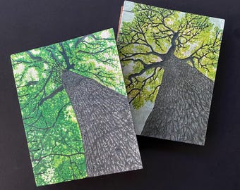 Tree Print Sketchbook, Journal, Hand Bound,