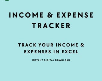 Einnahmen und Ausgaben Tracker Excel | Monatliche Budget Tabelle | Persönliche Steuern-Vorlage | Geld Tracker