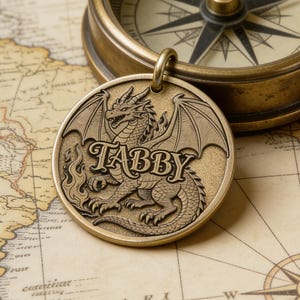 Dragon Dog Tag - Etsy