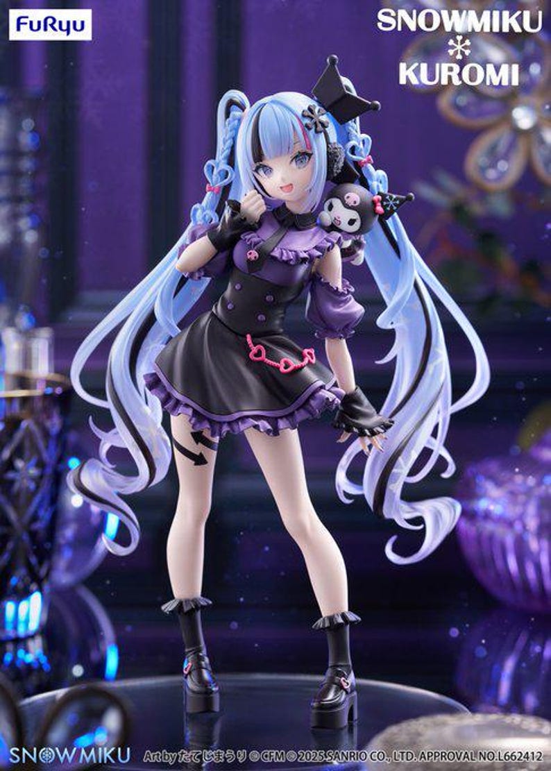 Low Stock! Hatsune Miku Snow Miku x Kuromi Figure - Authentic item from Japan (New, Unopened) image 4