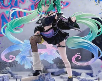 Hatsune miku figurizmα figure - punk! ver. (new) authentic anime figure from japan