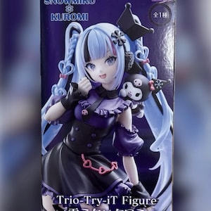 Low Stock! Hatsune Miku Snow Miku x Kuromi Figure - Authentic item from Japan (New, Unopened) image 1