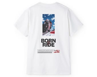 Moto Racing Graphic Tee | Motorcycle Stunt Shirt, MotoGP, Superbike, Motorcycle, Racing, Born To Ride