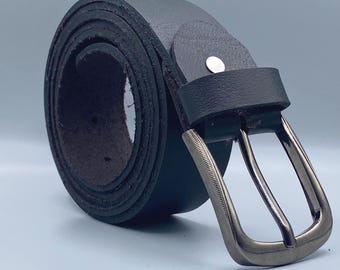Vintage Leather Link Belt, Strap Length 43.5 Inch - Etsy display picture 3