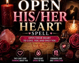 Same Day - Open His/Her Heart Spell • Deep Commitment • Emotional Openness & Passion Ritual