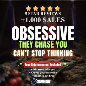 Hechizo obsesivo de persecución: corrige comportamientos calientes y fríos: atrae su atención y deseo • Atracción emocional y constante • Ritual del mismo día