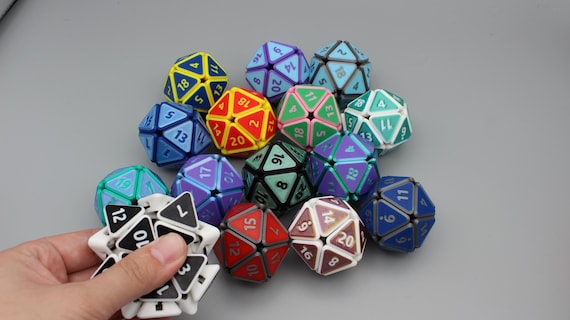 3d Printed Squishy D20 Fidget