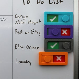 Magnetic To Do List Slider Whiteboard Accessory