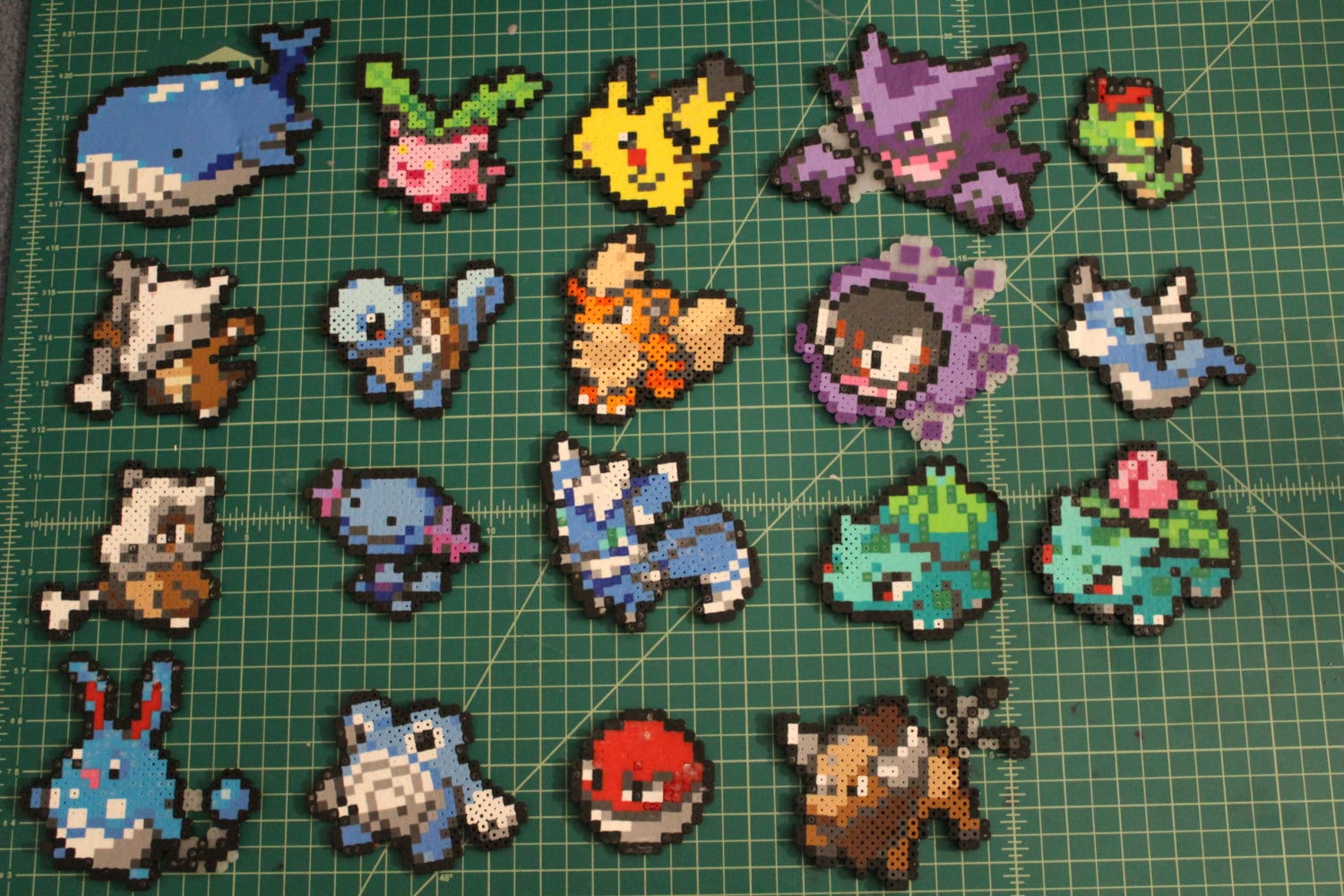 Every Pokemon (alt forms included) Menu Sprite made in Mini Perler Beads. :  r/pokemon