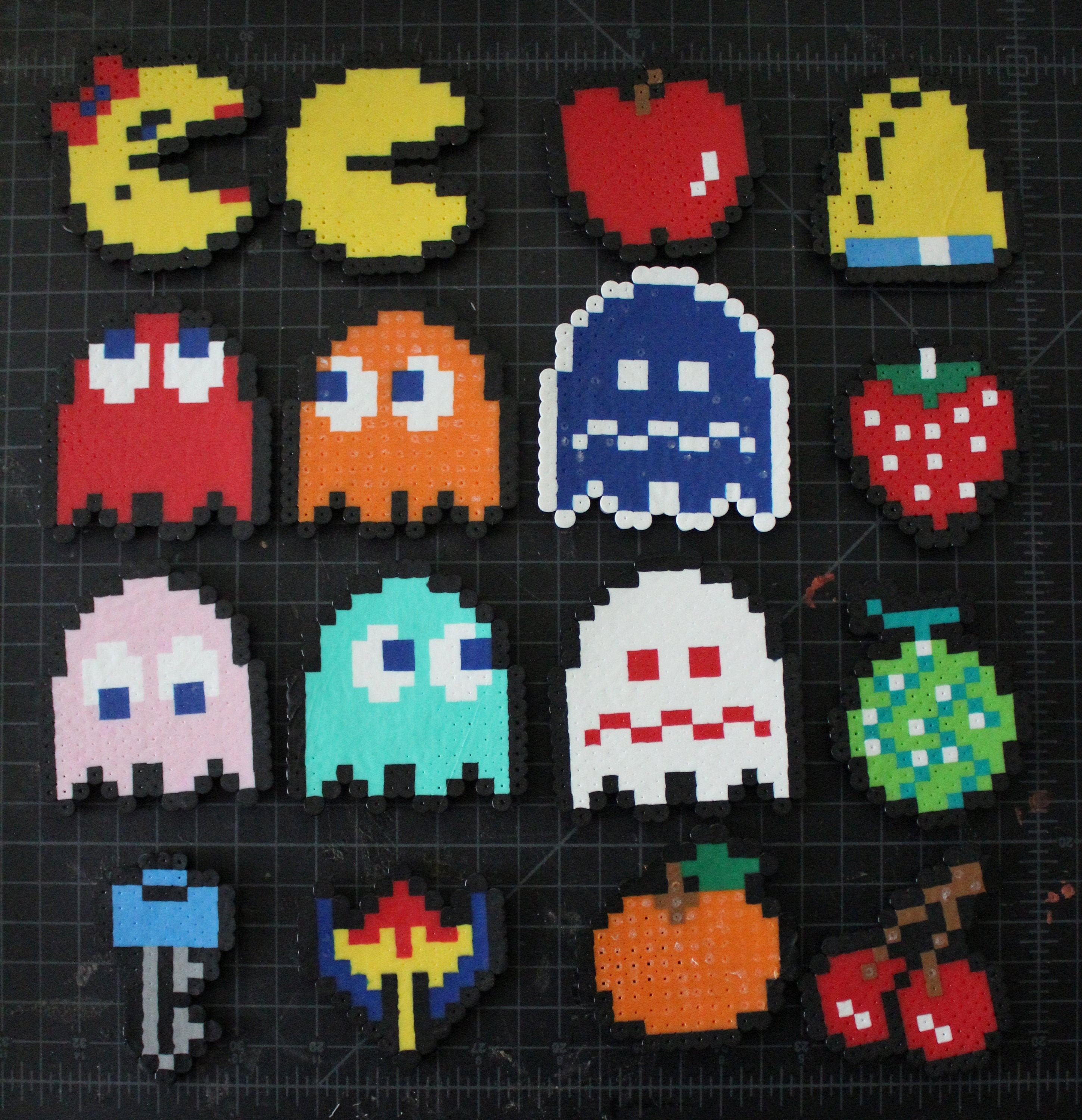 Pacman Perler Bead Sprites | Etsy