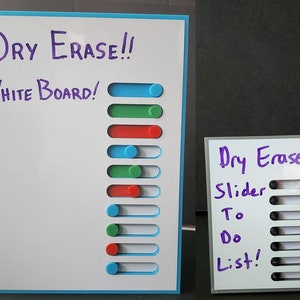 Dry Erase Slider Checklist