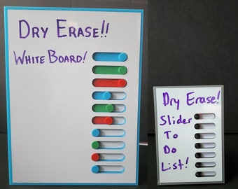 Dry Erase Slider Checklist