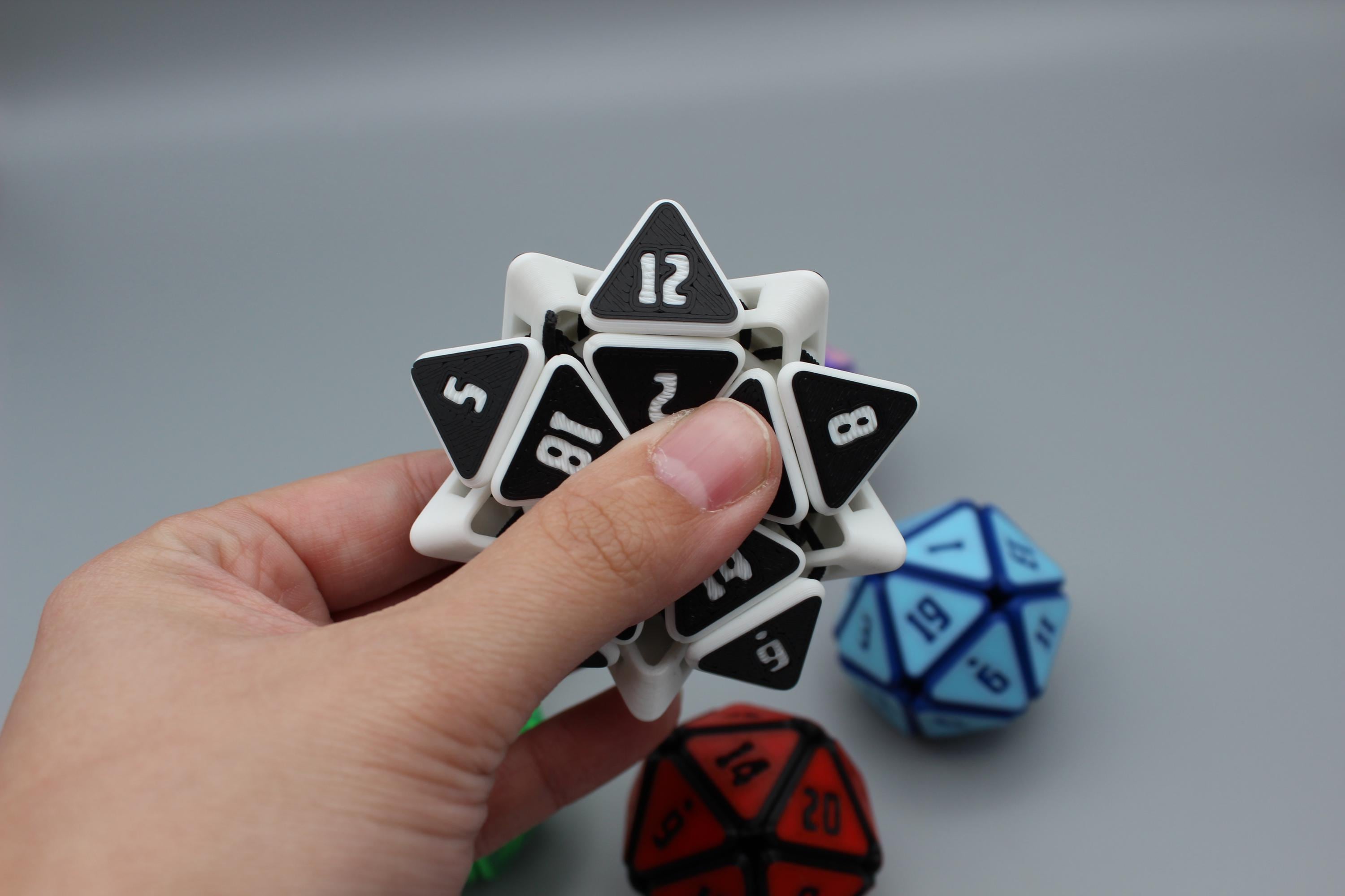 3d Printed Squishy D20 Fidget - Etsy
