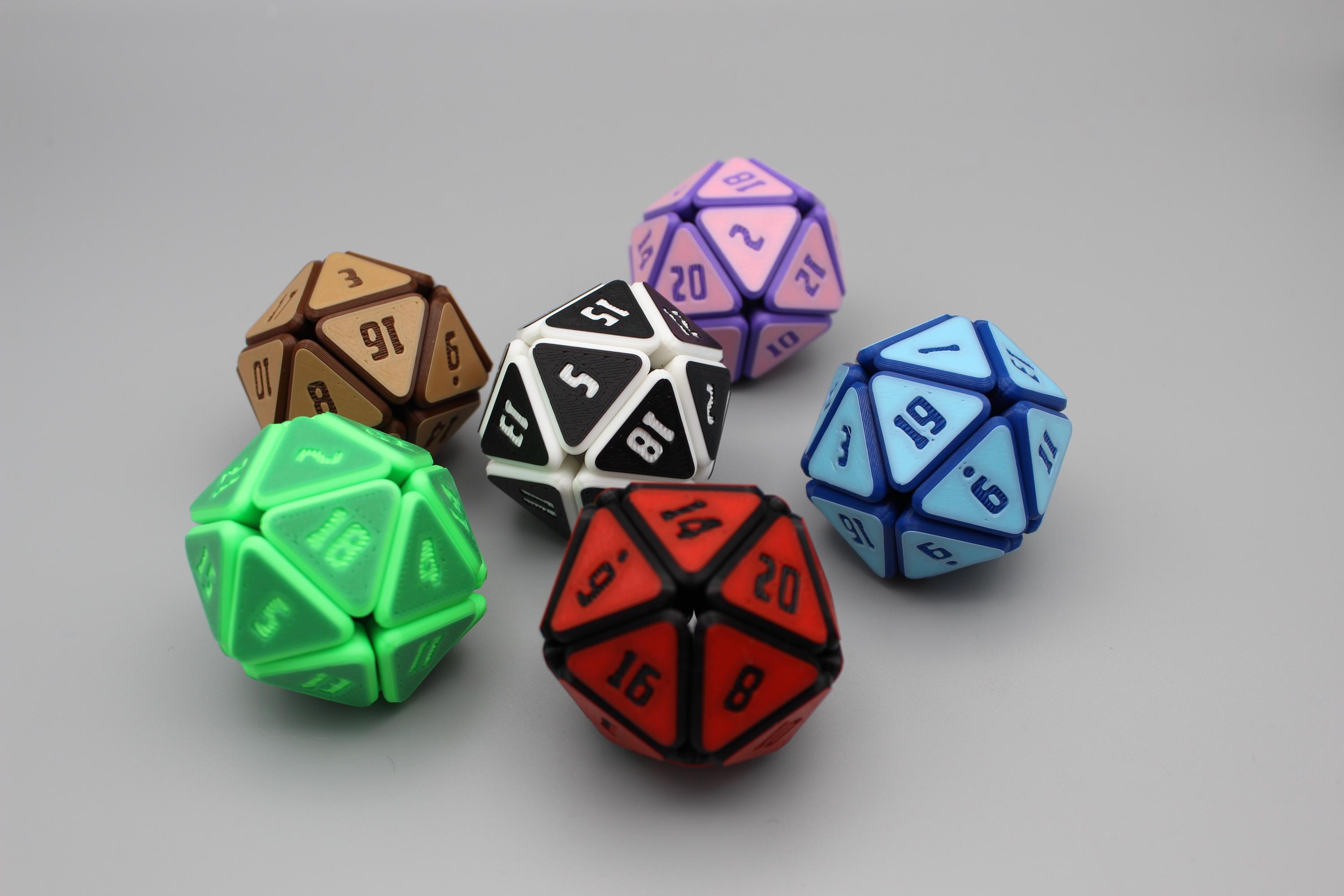 3d Printed Squishy D20 Fidget - Etsy