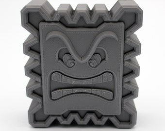 3d Printed Thwomp Can Crusher Decoration