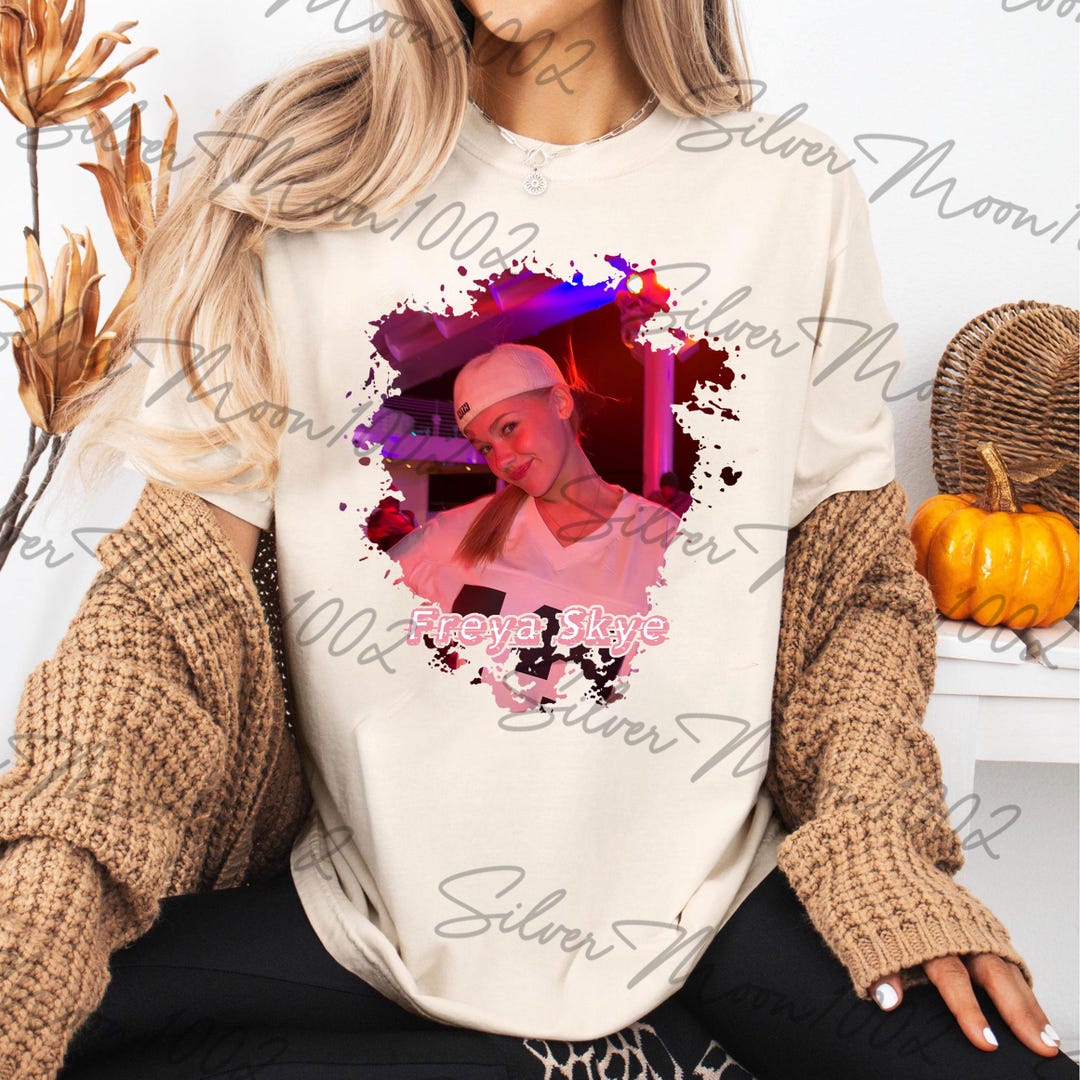 Freya Rapture Neon Freya Skye PNG, Pop Art Portrait PNG, Neon Splash Effect, Aesthetic ...