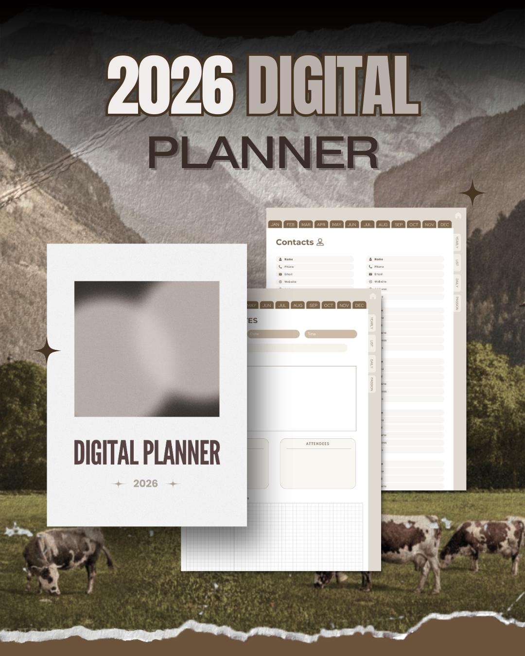 Digital Planner 2026 | Aesthetic Digital Planner for iPad | Cute ...