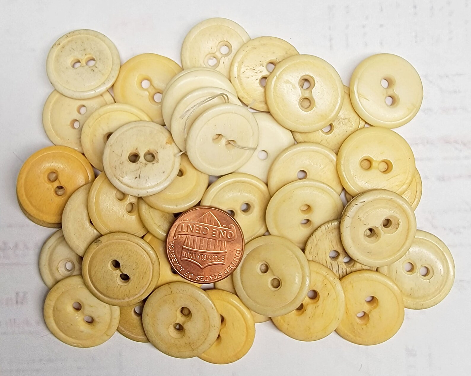 10 Old Antique Bone Buttons Civil War Era Reenactment Etsy