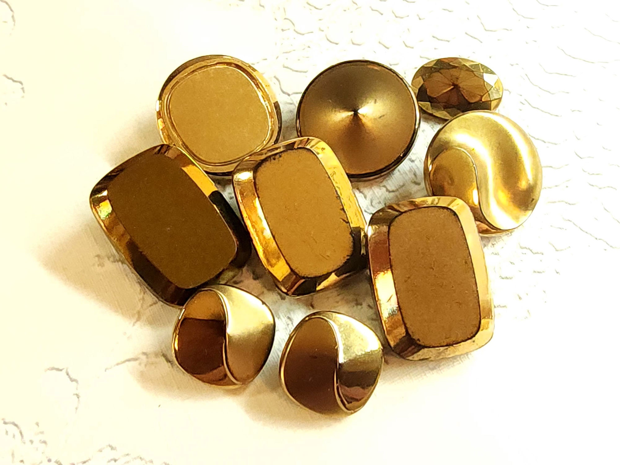 Golden Metal Buttons Sweater Shire Buttons High end Clothing