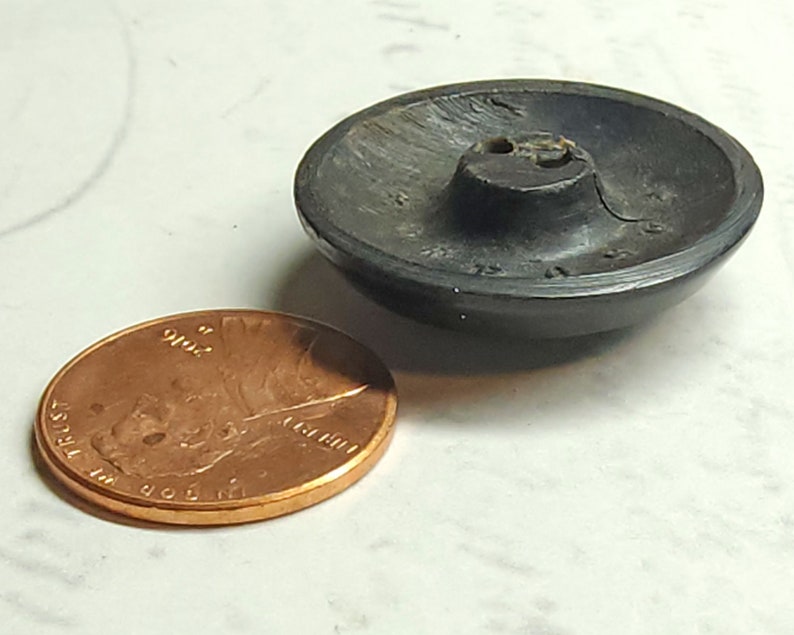 Antique 1800s French Horn Whistle Button Backmark Depose Etsy