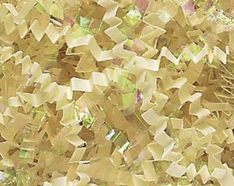 Easter Basket 2 oz Bag CLEAR Metallic Iridescent SHRED 1.5MM Gift Box Filler