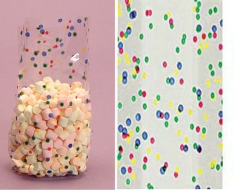 Small Red /& Green Peppermint Candies 7.5x4x2 Cello Cellophane Party Treat Food Snack Bags Free Shipping!