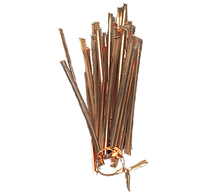 Your Choice of Quantity 6 Gold Metallic TWIST TIES Bag - Etsy