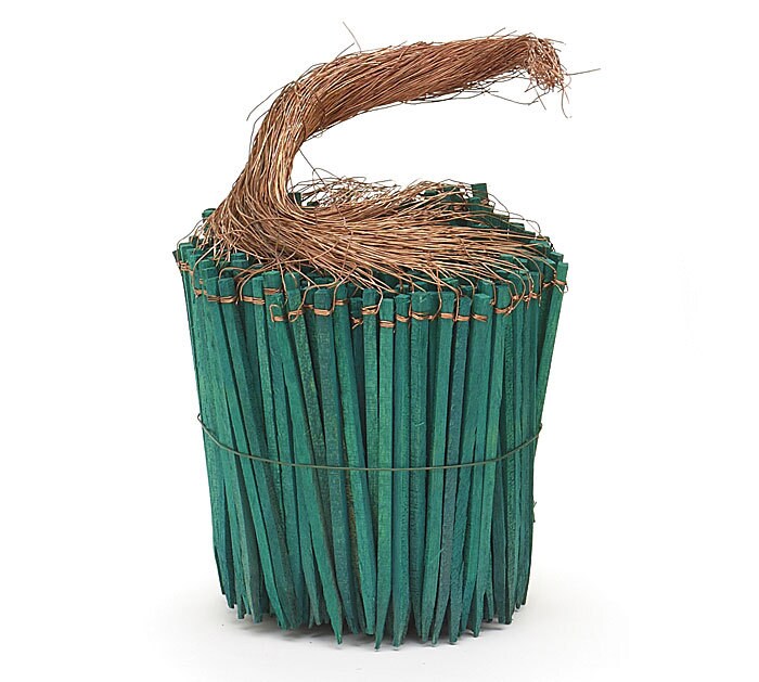 4 Green Wooden Wired PICKS Florist Wood Stakes Floral Etsy
