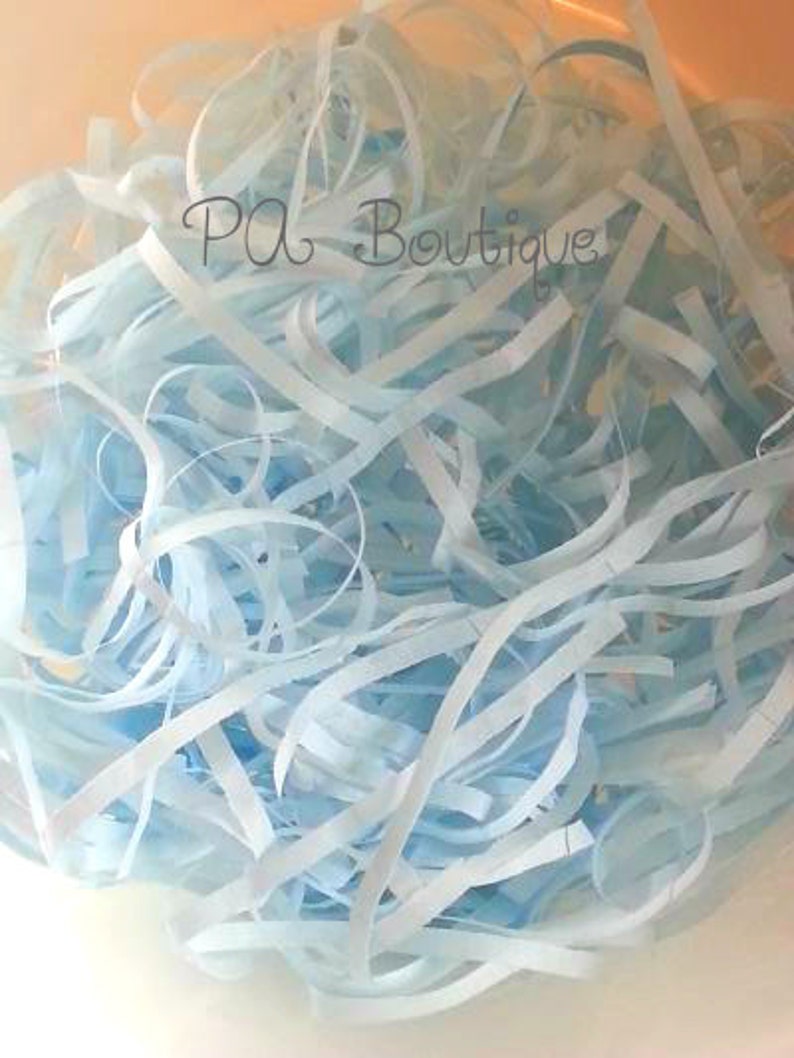 LIGHT BABY BLUE Gift Basket Shred Tissue Paper Filler Display Etsy