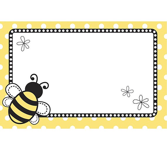 50 BUMBLE BEE Polka Dots Floral Print Florist Blank Enclosure - Etsy
