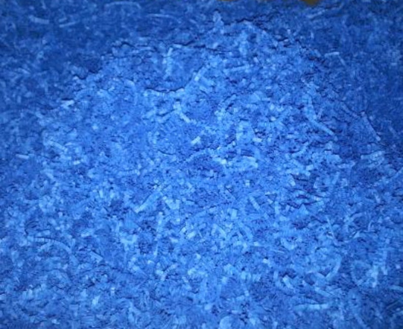 8oz. SKY BLUE Gift Basket Shred Crinkle Paper Filler Display Etsy