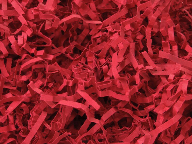 Red HEAVY DUTY Gift Basket Shred Crinkle Paper Grass Filler Etsy