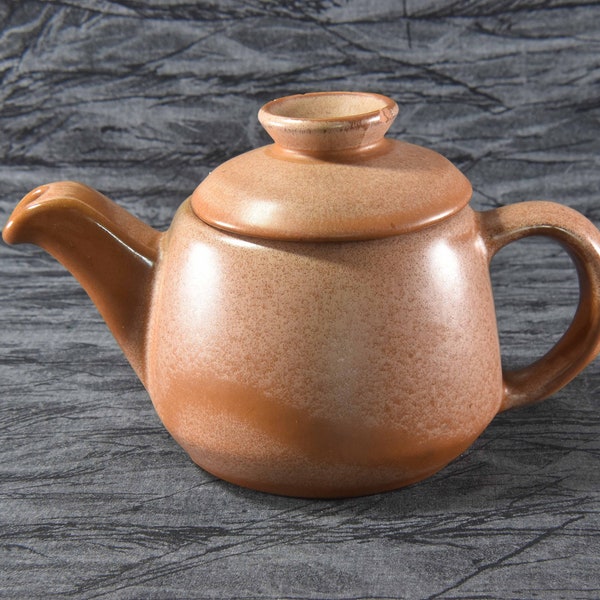 Frankoma Small Plainsman Brown Satin Glaze Teapot J6