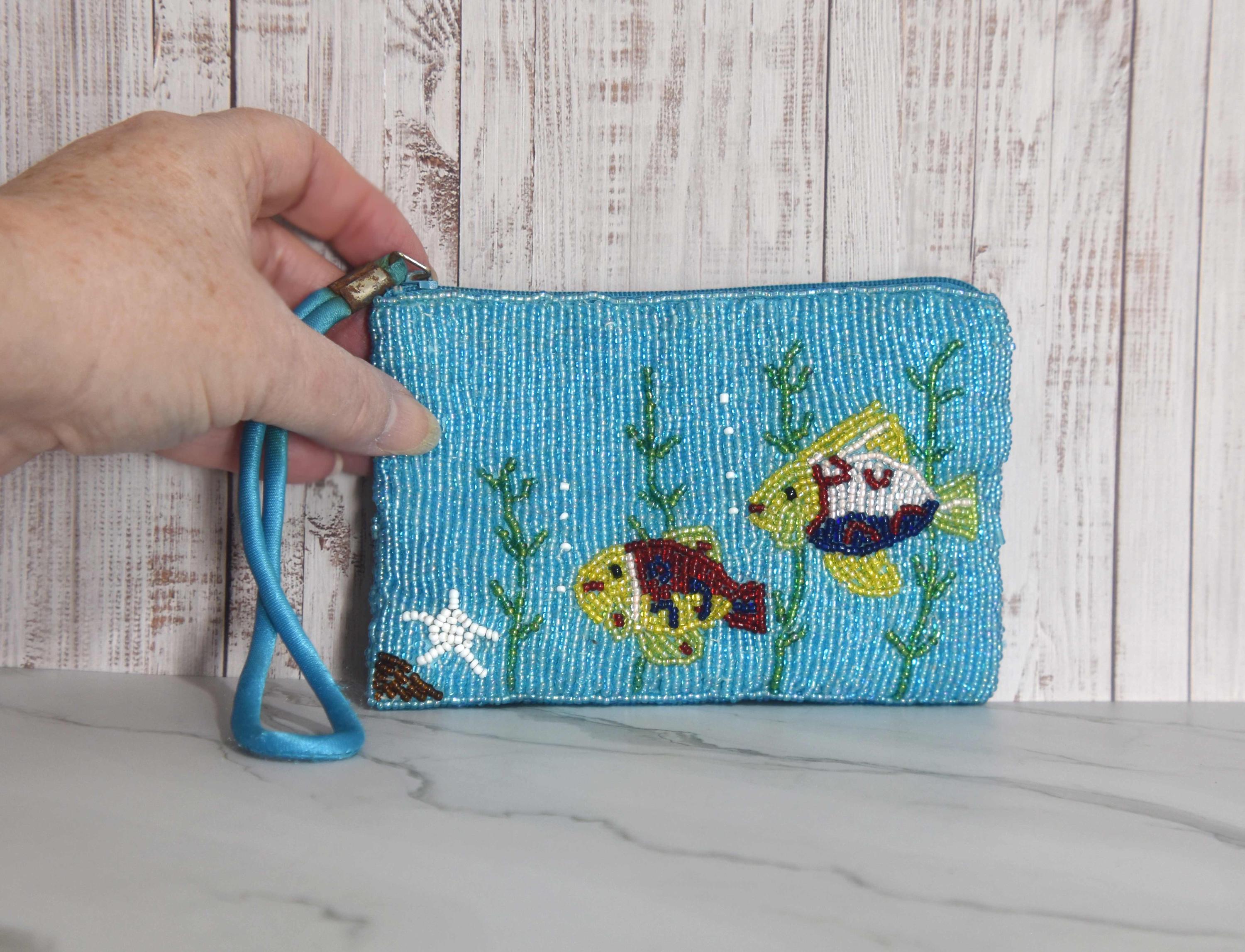 Petit Sac à Main Rose Perlé Pour Enfant - Motif Poisson, Occasion