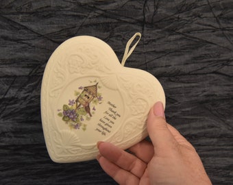 Vintage Heritage Heart Collection Pomander “Mother Thank you for all the Love you have given throughout your life.”. Collectible Pomander.