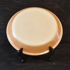 Fire King No. 460 Peach Luster 9&quot; Pie Plate. Peach Lustre Milk Glass Pie Pan by Fire King. Vintage Pie Pan. Fire King Glass Pie Pan.