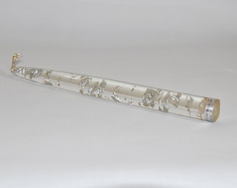 D Decorative Non-Lighting Silver/Gold Fleck 10" Acrylic Candle 2+2 S1003 D Decorative Non-Lighting Silver/Gold Fleck 10" Acrylic Candle 2+2 S1003
